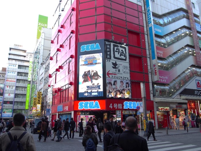 セガビジョン秋葉原 大型ビジョン